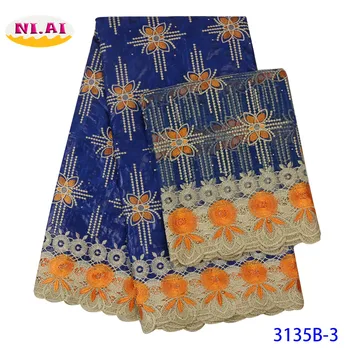 African lace fabric 7 yards set acquard water-soluble edge 5 + 2 yards nigeria lace fabric sale Mr3135b 
African lace fabric 7 yards set acquard water-soluble edge 5 + 2 yards nigeria lace fabric sale Mr3135b