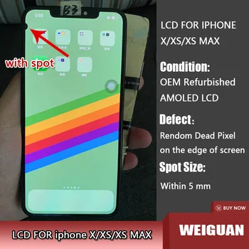 AMOLED LCD Screen For iPhone X/XS/XSMAX LCD Display For Touch Screen Digitizer Replacement Assembly Parts for iphonex with Spot
AMOLED LCD Screen For iPhone X/XS/XSMAX LCD Display For Touch Screen Digitizer Replacement Assembly Parts for iphonex with Spot