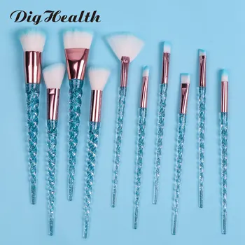 Dighealth 10pcs Unicorn Spiral Brushes Set Pink Blue Facial Foundation Contour Eye Shadow Eyeliner Lip Cosmetic Makeup Brushes
Dighealth 10pcs Unicorn Spiral Brushes Set Pink Blue Facial Foundation Contour Eye Shadow Eyeliner Lip Cosmetic Makeup Brushes