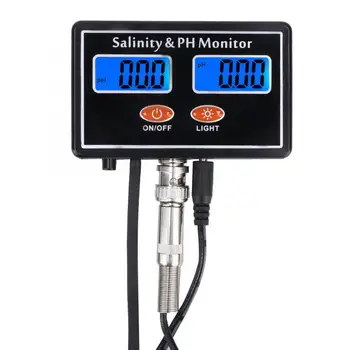 2in 1 Online PH and Salinity Monitor PH Meter Salinity Tester for Aquarium Pool Water Quality Tester PH Salinity Meter
2in 1 Online PH and Salinity Monitor PH Meter Salinity Tester for Aquarium Pool Water Quality Tester PH Salinity Meter