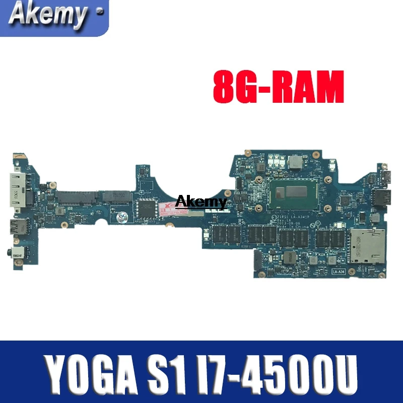 ZIPS1 LA-A341P Laptop motherboard for Lenovo ThinkPad YOGA S1 original mainboard 8G-RAM I7-4500U
ZIPS1 LA-A341P Laptop motherboard for Lenovo ThinkPad YOGA S1 original mainboard 8G-RAM I7-4500U