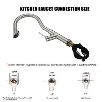 Hot Kitchen Faucets With 2 Spray Modes Single-Handle High-Arc Swivel Rotatable Pull Down Bathroom Sink Sprayer Pull Out Faucets
Hot Kitchen Faucets With 2 Spray Modes Single-Handle High-Arc Swivel Rotatable Pull Down Bathroom Sink Sprayer Pull Out Faucets