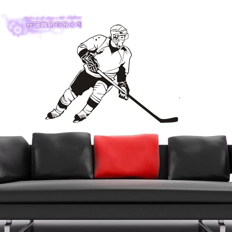 DCTAL Ice Hockey Car Sticker Puck Decal Skiing Ice Sports Posters Vinyl Wall Decals Pegatina Decor Mural Sticker