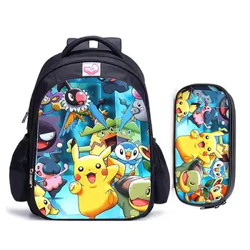 2PCS/SET Anime Pokemon Backpack Pocket Monster School Bag Ash Ketchum/Pikachu School Bags Girls Boys Satchel Kids Book Bags 
2PCS/SET Anime Pokemon Backpack Pocket Monster School Bag Ash Ketchum/Pikachu School Bags Girls Boys Satchel Kids Book Bags