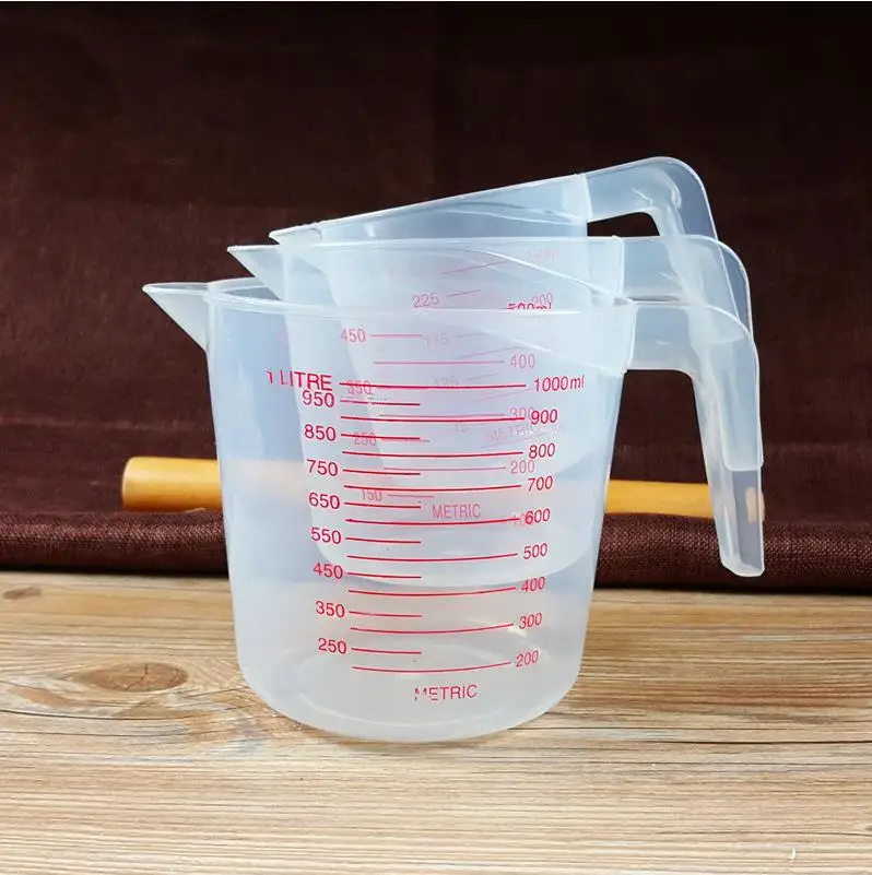 250/500/1000ML Plastic Measuring Cup Jug Pour Spout Surface Kitchen Measure Cup with Graduated for Baking Beaker Liquid Measure
250/500/1000ML Plastic Measuring Cup Jug Pour Spout Surface Kitchen Measure Cup with Graduated for Baking Beaker Liquid Measure