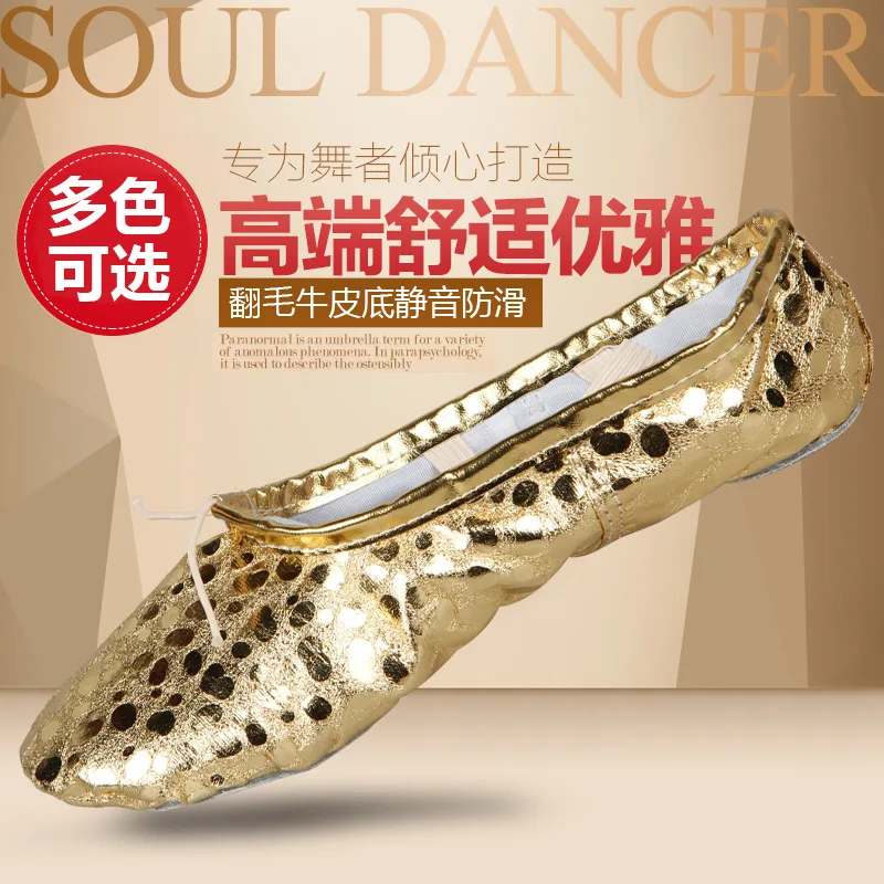CHILDREN'S Dance Shoes Ballet Shoes Soft Bottom Practice Shoes Gold Silver Polished Leather tiao le CAT'S Paw Dance yan chu xie
CHILDREN'S Dance Shoes Ballet Shoes Soft Bottom Practice Shoes Gold Silver Polished Leather tiao le CAT'S Paw Dance yan chu xie