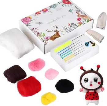 LMDZ Doll Making Manual Needle Felting Kit Beginner Felting Kit with Gift Box with Awl and Complete Felt Tools for Animal Craft
LMDZ Doll Making Manual Needle Felting Kit Beginner Felting Kit with Gift Box with Awl and Complete Felt Tools for Animal Craft