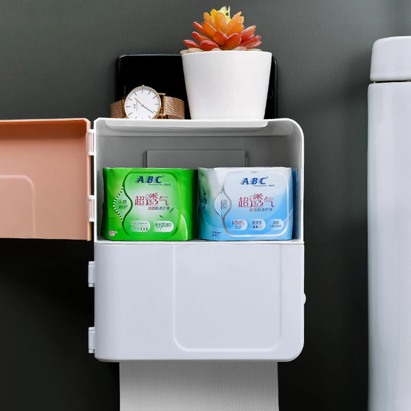Double-Layer Tissue Box Wall-Mounted Creative Toilet Paper Holder Waterproof Tissue Holder Punch-Free Bathroom Accessories
Double-Layer Tissue Box Wall-Mounted Creative Toilet Paper Holder Waterproof Tissue Holder Punch-Free Bathroom Accessories