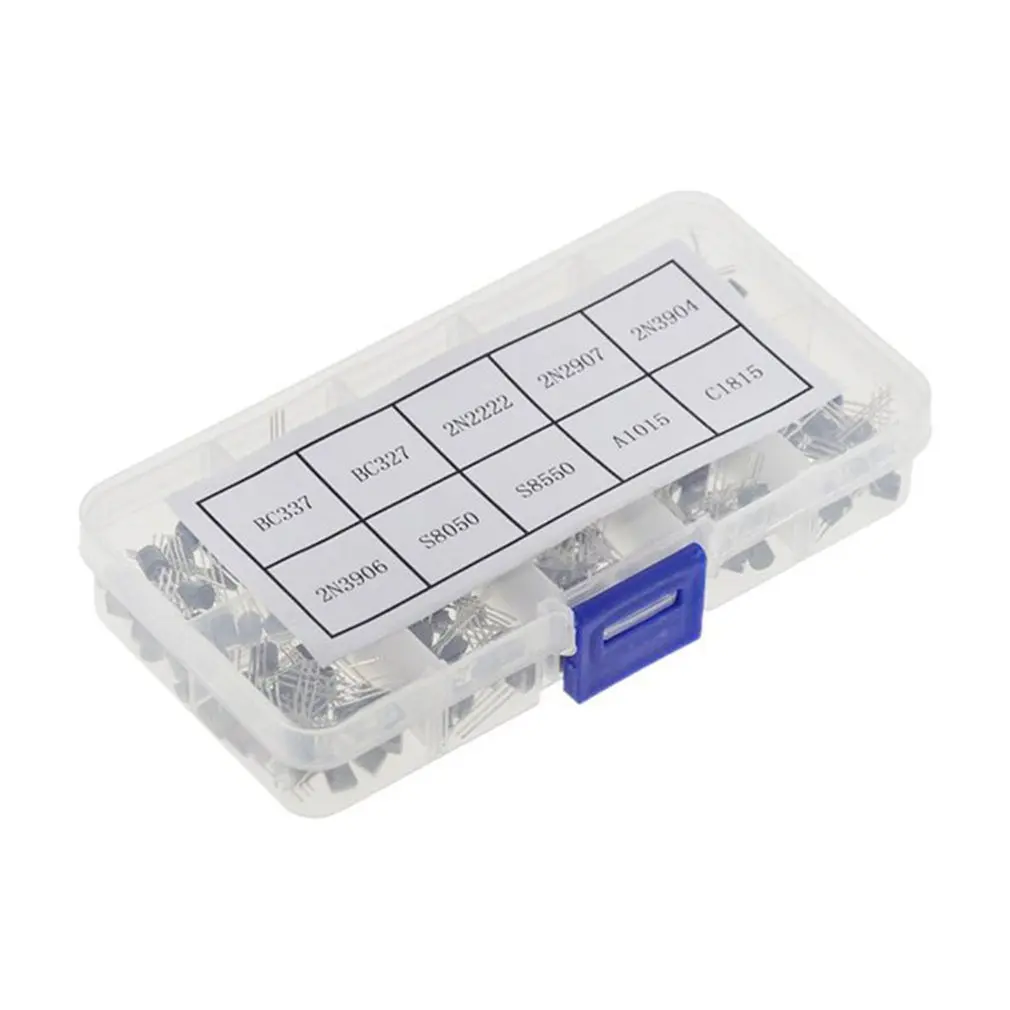 10 Values 200pcs NPN PNP Transistor TO-92 Power Transistor Assortment Kit Transistor Pack Three Pin Transistors
10 Values 200pcs NPN PNP Transistor TO-92 Power Transistor Assortment Kit Transistor Pack Three Pin Transistors