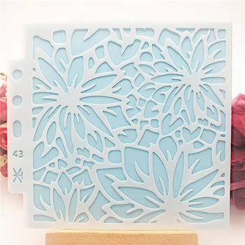13*14cm blossom Cover templat scrapbook stencil spray plastic mold shield DIY cake hollow Embellishment printing lace ruler
13*14cm blossom Cover templat scrapbook stencil spray plastic mold shield DIY cake hollow Embellishment printing lace ruler