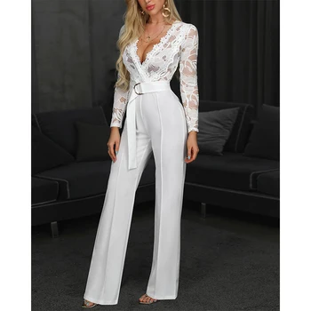 2020 new hot selling female jumpsuit European and American fashion sexy slim trousers lace hollow jumpsuit Women pants
2020 new hot selling female jumpsuit European and American fashion sexy slim trousers lace hollow jumpsuit Women pants