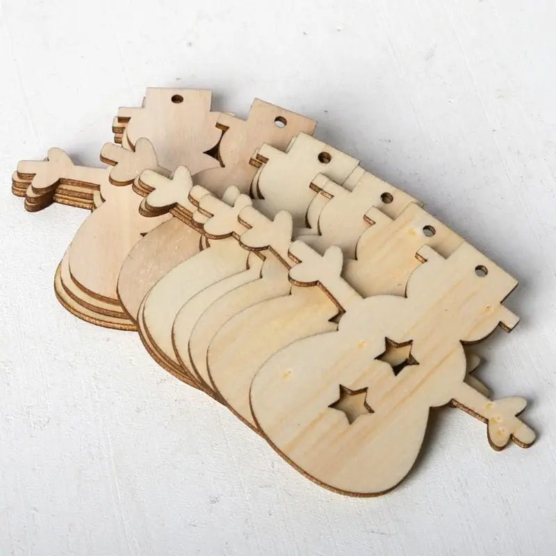 10pcs/set Christmas Snowman DIY Wooden Pendant Hanging with Linen Ropes DIY Ornament Crafts Party Home Decor X4YD
10pcs/set Christmas Snowman DIY Wooden Pendant Hanging with Linen Ropes DIY Ornament Crafts Party Home Decor X4YD