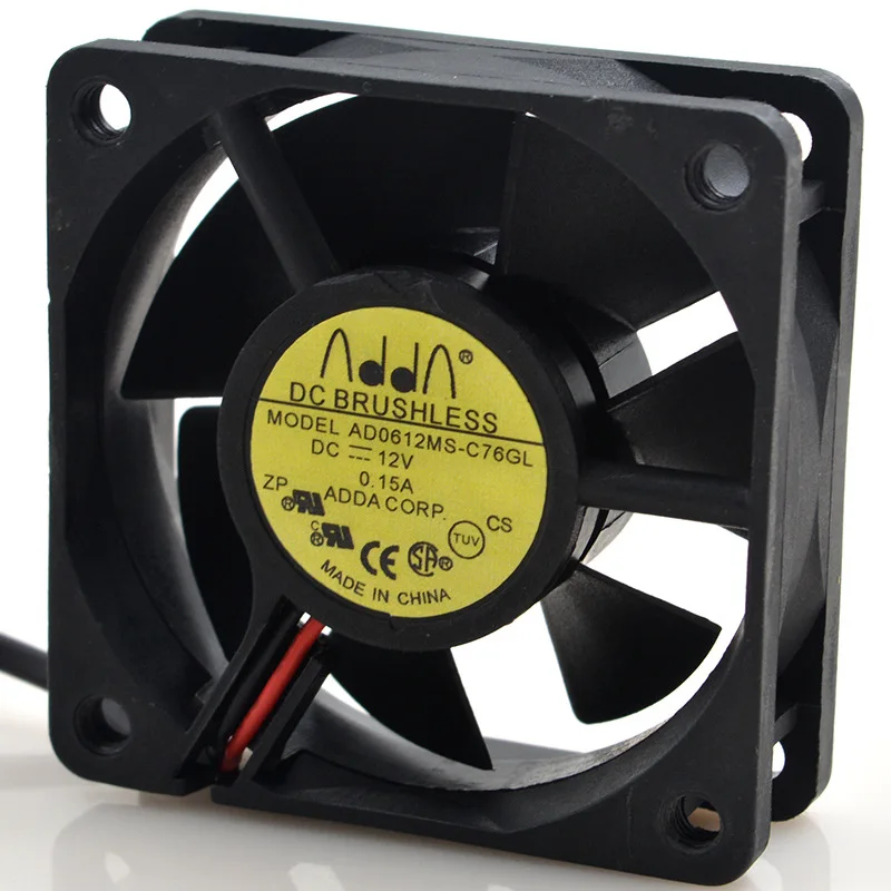 Для ADDA 6020 6CM 12V 0.13A ad0612ms c76gl ультра тихий вентилятор|Кулеры/вентиляторы/системы
