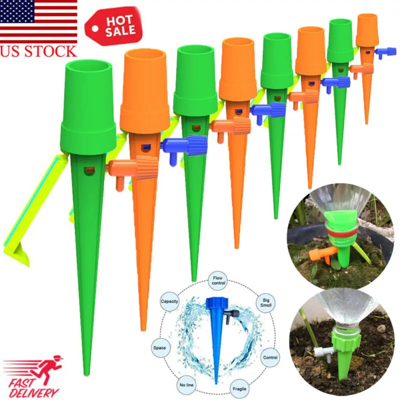 New Plant Self Watering Adjustable Stakes Automatic Spike Irrigation System New Automatic Watering Device 2 Color
New Plant Self Watering Adjustable Stakes Automatic Spike Irrigation System New Automatic Watering Device 2 Color