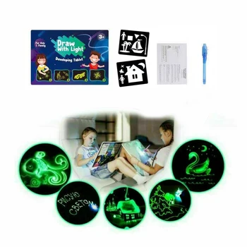 A3 A4 Magic Drawing Board Funny Toy LED Draw Tablet In Dark With Light Writing Fluorescent Pen Educational Noctilucent Kids Gift
A3 A4 Magic Drawing Board Funny Toy LED Draw Tablet In Dark With Light Writing Fluorescent Pen Educational Noctilucent Kids Gift