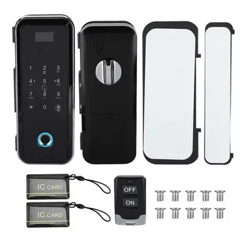 Glass Door Biometric Fingerprint Password Smart Lock Remote Access Control System Voice Alarm Digital Door Lock
Glass Door Biometric Fingerprint Password Smart Lock Remote Access Control System Voice Alarm Digital Door Lock