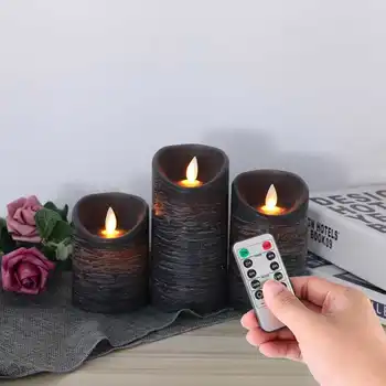 AC 220V 230V 240V 3Pcs Simulation Black LED Electronic Candle Light with Remote Control for Home Decoration led light bulb e27
AC 220V 230V 240V 3Pcs Simulation Black LED Electronic Candle Light with Remote Control for Home Decoration led light bulb e27