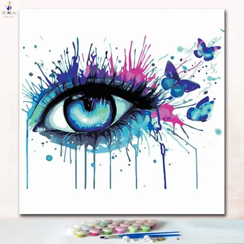 Hoom Decoration Frame Picture Handmade Modern a Colorful Eye Painting Pictures Coloring by Number with Paint Colors Colours Art
Hoom Decoration Frame Picture Handmade Modern a Colorful Eye Painting Pictures Coloring by Number with Paint Colors Colours Art
