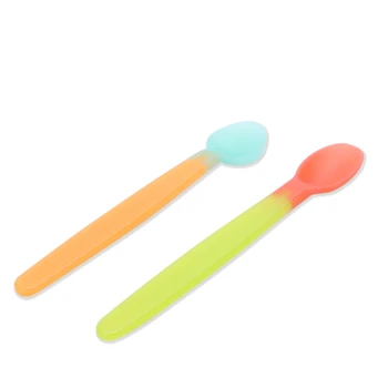 2Pcs/set Heat Discoloration Safety Baby Feeding Spoon Soft Silicone Flatware F3ME
2Pcs/set Heat Discoloration Safety Baby Feeding Spoon Soft Silicone Flatware F3ME