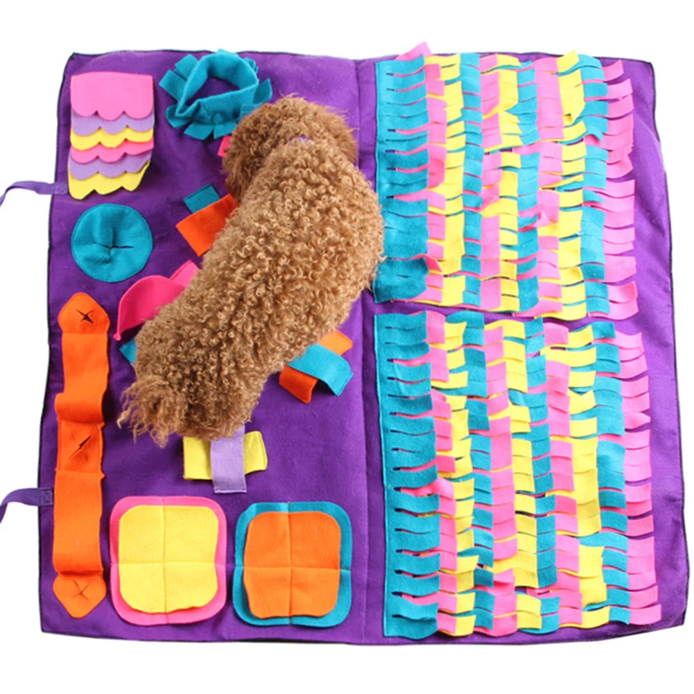Non-woven Mat Dog Feeding Mat Sniffing Pad Non Slip Activity Foraging Skill Energy Stress Release Training Pet Nose Work Blanket
Non-woven Mat Dog Feeding Mat Sniffing Pad Non Slip Activity Foraging Skill Energy Stress Release Training Pet Nose Work Blanket