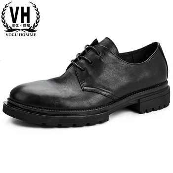 Cowhide Business Shoes mens British retro Thick Bottomed Genuine Leather round-Toe Casual Shoes male all-match cowhide spring
Cowhide Business Shoes mens British retro Thick Bottomed Genuine Leather round-Toe Casual Shoes male all-match cowhide spring