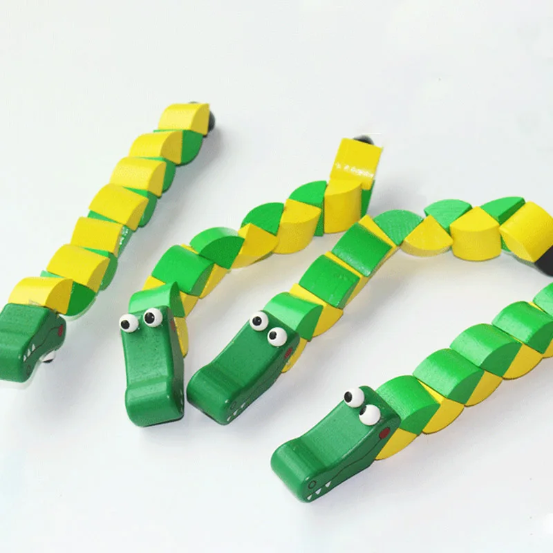 1Pcs Green Wooden Twisted Crocodile Baby Toy Cute Cartoon Crocodile Shape Intelligence Education Toys Gift for Baby Children 
1Pcs Green Wooden Twisted Crocodile Baby Toy Cute Cartoon Crocodile Shape Intelligence Education Toys Gift for Baby Children