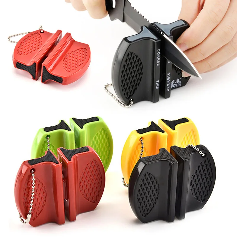 Outdoor Knife Sharpener Portable ABS Shell Ceramic Rod Tungsten Steel Exquisite Sharpener For Home Kitchen Easy Sharpening Tools
Outdoor Knife Sharpener Portable ABS Shell Ceramic Rod Tungsten Steel Exquisite Sharpener For Home Kitchen Easy Sharpening Tools