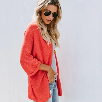 2019 Fashion Women Knitted Cardigan Female Winter Coat Solid Color Outerwear Ladies Loose Long Sleeve Sweater Casual Vintage Ol 
2019 Fashion Women Knitted Cardigan Female Winter Coat Solid Color Outerwear Ladies Loose Long Sleeve Sweater Casual Vintage Ol