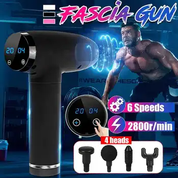 LCD Display Profession Massage Gun Body Muscle Deep Fascia Massager Muscle Pain Exercising Relaxation Slimming Shaping
LCD Display Profession Massage Gun Body Muscle Deep Fascia Massager Muscle Pain Exercising Relaxation Slimming Shaping