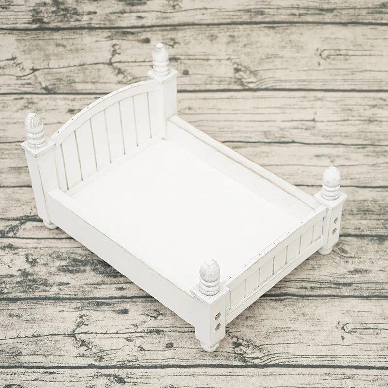 

Baby Photo Props Small Beds Photo Studio for Full Hundred Days Newborn Baby Wooden Bed Full Moon Old Baby Photogragh Props