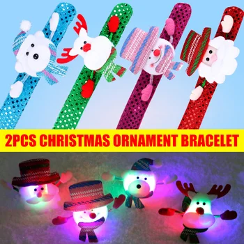 2pcs LED Light Glow Christmas Dazzling Toy Xmas Slap Circle Bracelet Wrist Band VJ-Drop
2pcs LED Light Glow Christmas Dazzling Toy Xmas Slap Circle Bracelet Wrist Band VJ-Drop