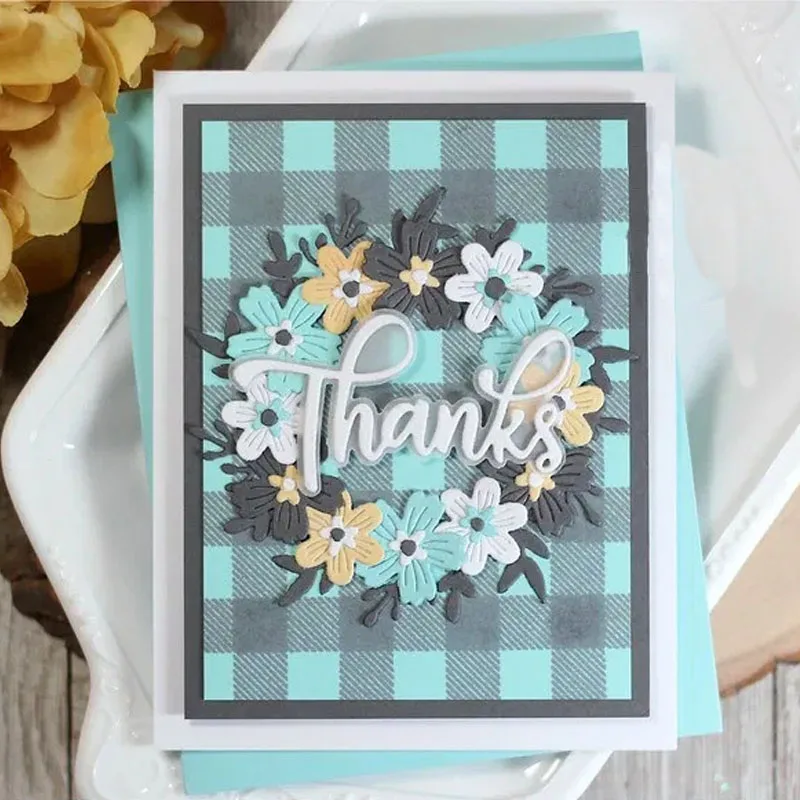 "Thanks" English Letters Cutting Dies & Coordinating Stamp For Scrapbooking Craft Embossing Stencil Die Cut Card Making
"Thanks" English Letters Cutting Dies & Coordinating Stamp For Scrapbooking Craft Embossing Stencil Die Cut Card Making