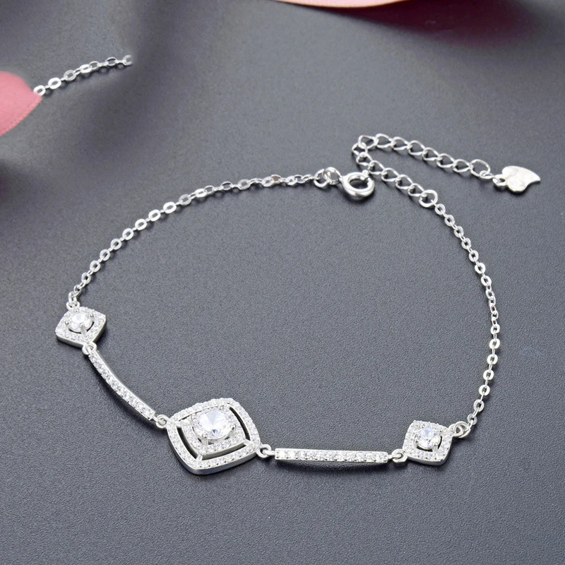 Fashion Bracelet For Women Genuine 925 Sterling Silver Bracelet Jewelry Accessories Anniversary Gift For Lady Party Decoration
Fashion Bracelet For Women Genuine 925 Sterling Silver Bracelet Jewelry Accessories Anniversary Gift For Lady Party Decoration