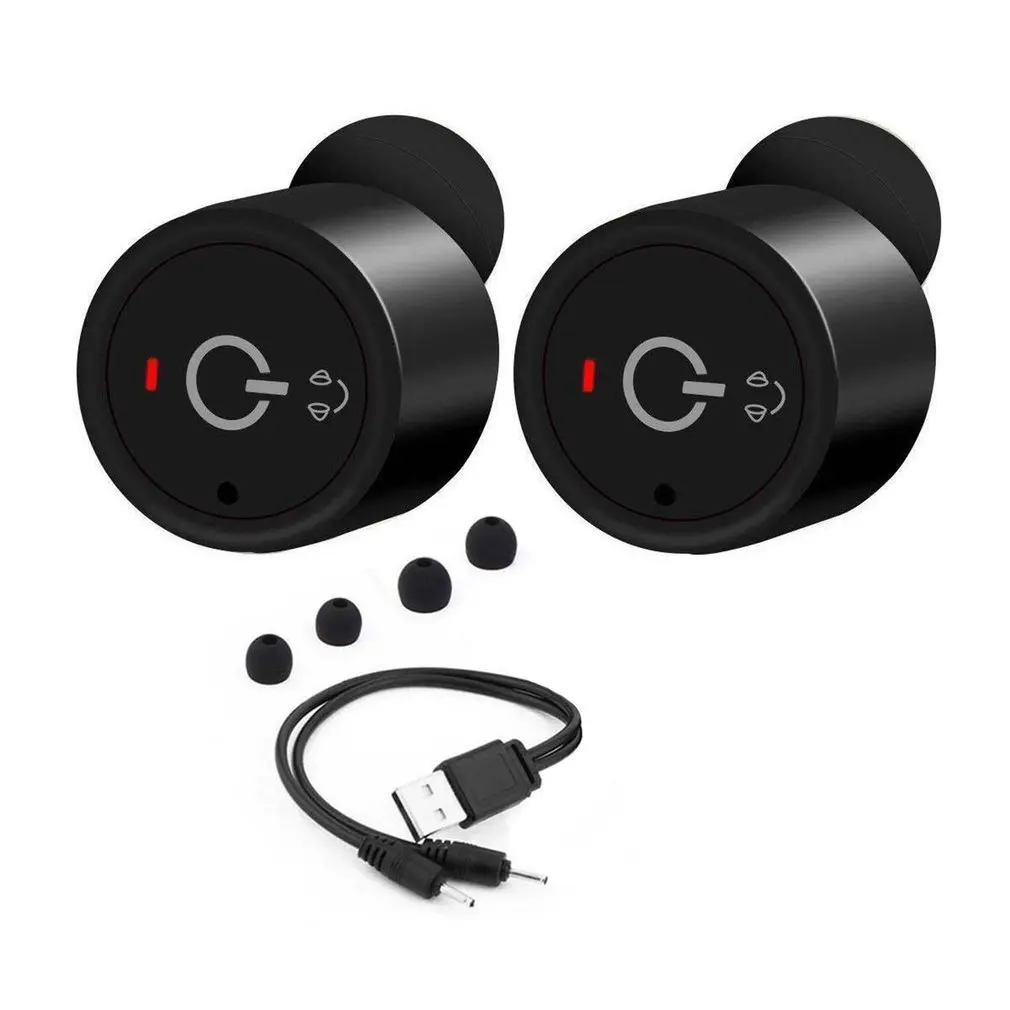 Protable Wireless Earbuds Twins True Stereo Bluetooth In-Ear Earphone Hands free Earpiece with Mic
Protable Wireless Earbuds Twins True Stereo Bluetooth In-Ear Earphone Hands free Earpiece with Mic