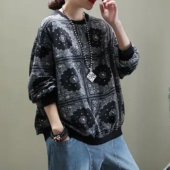 Flower Print Tops Fashion Ladies Loose Clothes Womens Thicken Vintage Women Sweatshirts Oversized Hoodies Vintage SA528S50
Flower Print Tops Fashion Ladies Loose Clothes Womens Thicken Vintage Women Sweatshirts Oversized Hoodies Vintage SA528S50