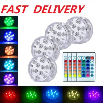 Swimming Pool Waterproof Remote Control RGB Diving Lamp LED Glowing Light Submersible Light Battery Operated Underwater Lights
Swimming Pool Waterproof Remote Control RGB Diving Lamp LED Glowing Light Submersible Light Battery Operated Underwater Lights