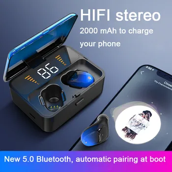 TWS waterproof Bluetooth 5.0 Earphones In-Ear Wireless Earphone Stereo Earbuds Sports Headset With charge box for xiaomi iphone
TWS waterproof Bluetooth 5.0 Earphones In-Ear Wireless Earphone Stereo Earbuds Sports Headset With charge box for xiaomi iphone
