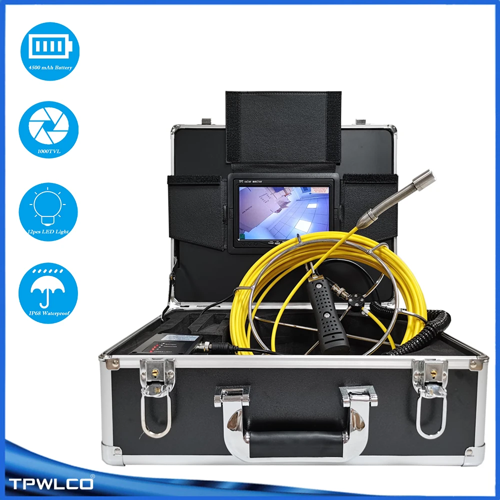 Камера-Эндоскоп для труб с ЖК-монитором 7 дюймов и кабелем 50 м
Камера-Эндоскоп для труб с ЖК-монитором 7 дюймов и кабелем 50 м