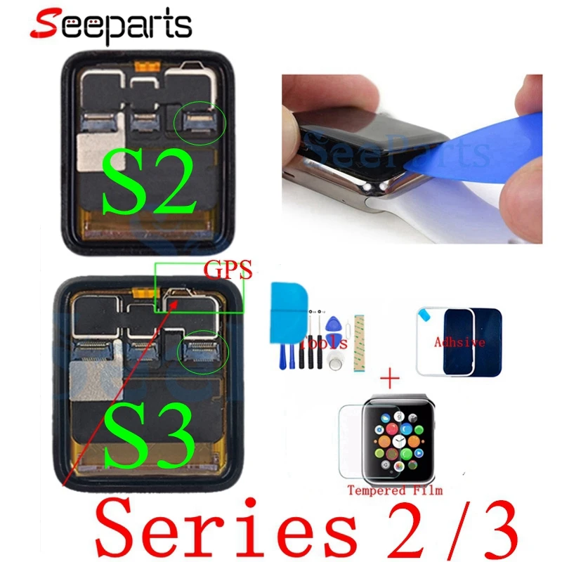 For Apple Watch Series 2 3 LCD Display Touch Screen Digitizer Assembly 38mm/42mm For Apple Watch 2 3 LCD Screen GPS Cellular LTE
For Apple Watch Series 2 3 LCD Display Touch Screen Digitizer Assembly 38mm/42mm For Apple Watch 2 3 LCD Screen GPS Cellular LTE