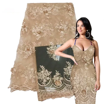 2019 Hot Selling African Sequins Lace Fabric High Quality Mesh Voile Lace Gold Embroidery Lace for Women Party Dress CJD001
2019 Hot Selling African Sequins Lace Fabric High Quality Mesh Voile Lace Gold Embroidery Lace for Women Party Dress CJD001