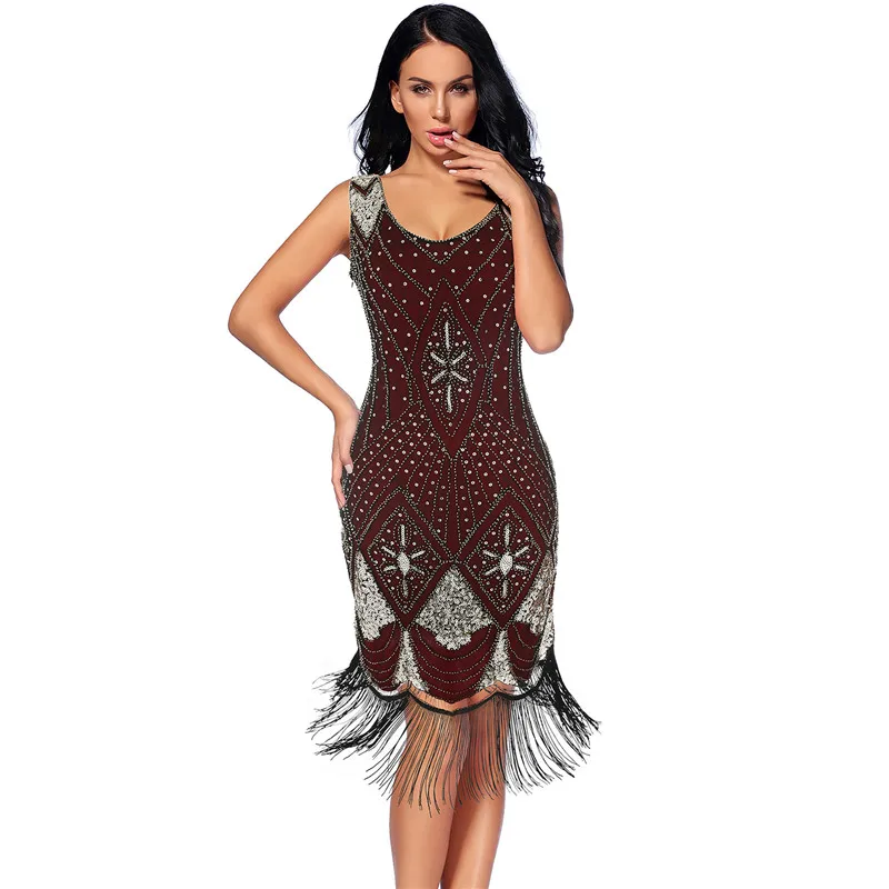 Tank Sexy Women dress Tassel Beading U-Neck Bandage Rayon Elegant NightClub Dress New Fashion Top Quality
Tank Sexy Women dress Tassel Beading U-Neck Bandage Rayon Elegant NightClub Dress New Fashion Top Quality