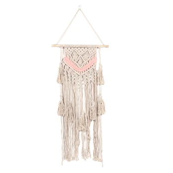 Macrame Woven Wall Hanging Boho Chic Bohemian Room Geometric Tapestry Art Beautiful Apartment Dorm Room Decoration
Macrame Woven Wall Hanging Boho Chic Bohemian Room Geometric Tapestry Art Beautiful Apartment Dorm Room Decoration