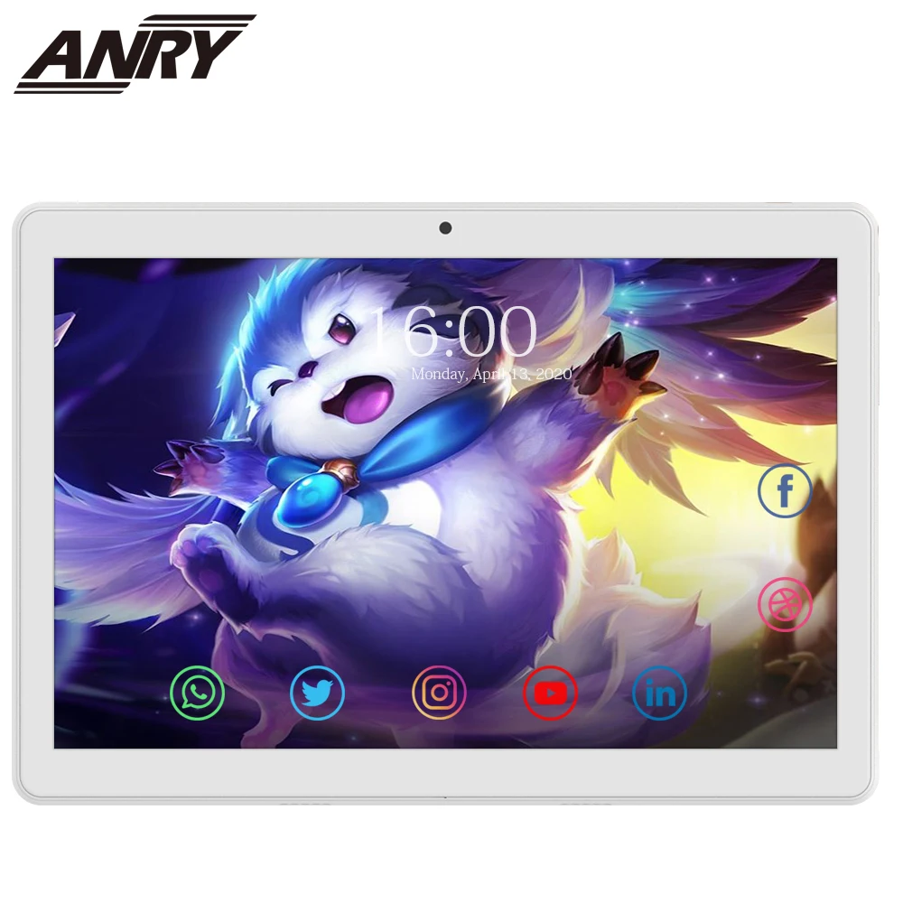 

ANRY 10 Inch 4G LTE Phone Call Tablet PC MTK6737 Quad Core 2GB RAM 32 GB ROM Dual SIM GPS Wifi Android 8.1 Tab