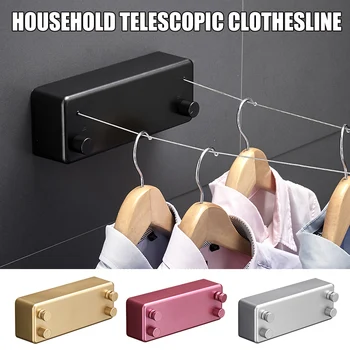 Double Line Retractable Clothesline Home Steel Wire Invisible Punch Free Wall Hanger TN88 
Double Line Retractable Clothesline Home Steel Wire Invisible Punch Free Wall Hanger TN88