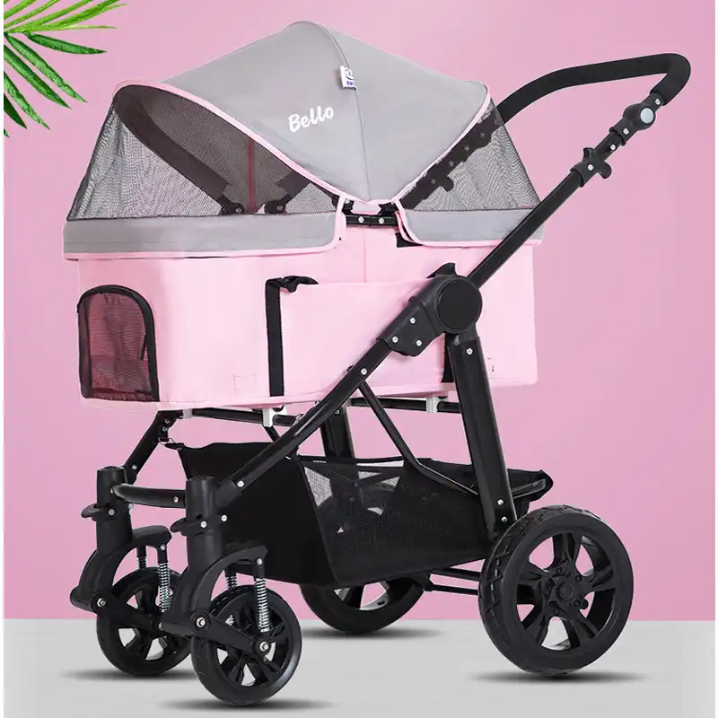 dog stroller pink