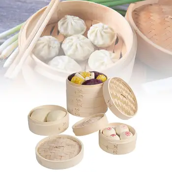 2 Tier Bamboo Steamer 2 Tier Handmade Durable Stackable Steamer for Vegetables Meat Fish Dumplings for Kitchen Tool
2 Tier Bamboo Steamer 2 Tier Handmade Durable Stackable Steamer for Vegetables Meat Fish Dumplings for Kitchen Tool