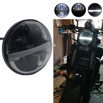 5.75" Motorcycle LED Headlight Bulb for Harley Dyna Sportster Victory Triumph Indian Motor HeadLamp Halo DRL Hi/ Low Beam Chrome
5.75" Motorcycle LED Headlight Bulb for Harley Dyna Sportster Victory Triumph Indian Motor HeadLamp Halo DRL Hi/ Low Beam Chrome