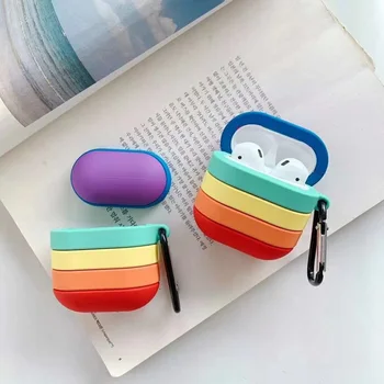 Silicone Case for Airpods Case Rainbow Colors Cute Protective Soft Earphone Case for Apple Air pods 2 Cover Headset Accessories
Silicone Case for Airpods Case Rainbow Colors Cute Protective Soft Earphone Case for Apple Air pods 2 Cover Headset Accessories