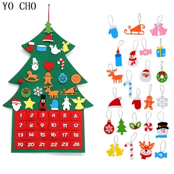 YO CHO Christmas Tree Decoration DIY Hanging Felt Festival Tree Ornament Home Shop Office Merry Christmas Supplies Wholesale
YO CHO Christmas Tree Decoration DIY Hanging Felt Festival Tree Ornament Home Shop Office Merry Christmas Supplies Wholesale