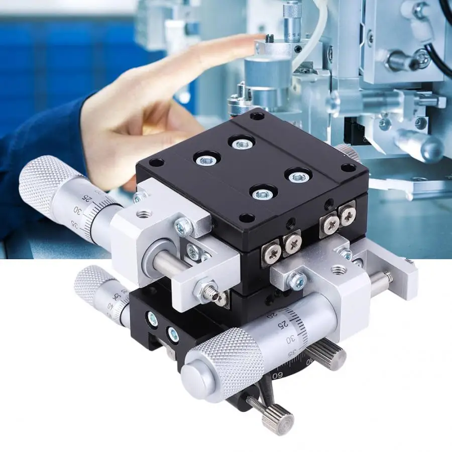 Xyzr 4Axis manual de plataforma de recorte lineal etapas cojinete deslizante Mesa D Tuning